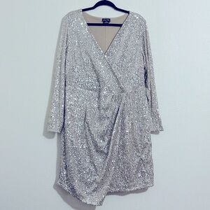 City Chic ‘Razzle’ Sequined Dress. Size 18